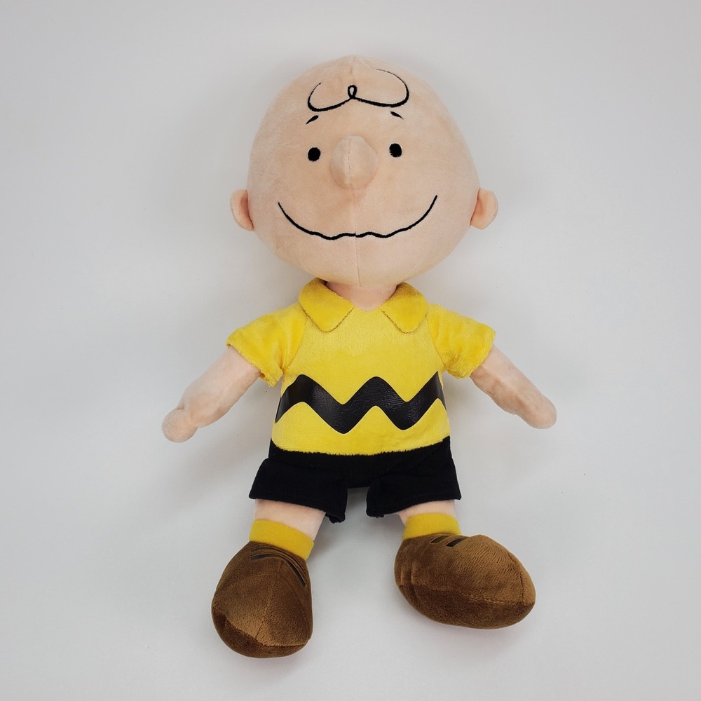 Kohls Cares Peanuts Charlie Brown Plush Stuffed Animal Yellow‎ Shirt 12 Inch